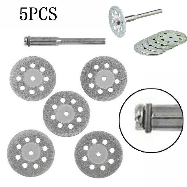 SET DI DICS TAGLIO TRAPANO VENTILATO 22 mm 5 pz accessori premium nuovissimi