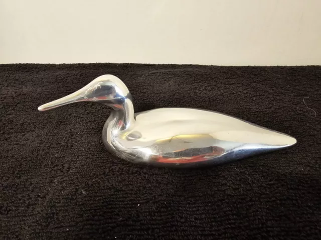 Hoselton Sculpture Aluminum Duck Goose Figurine Signed # 1530