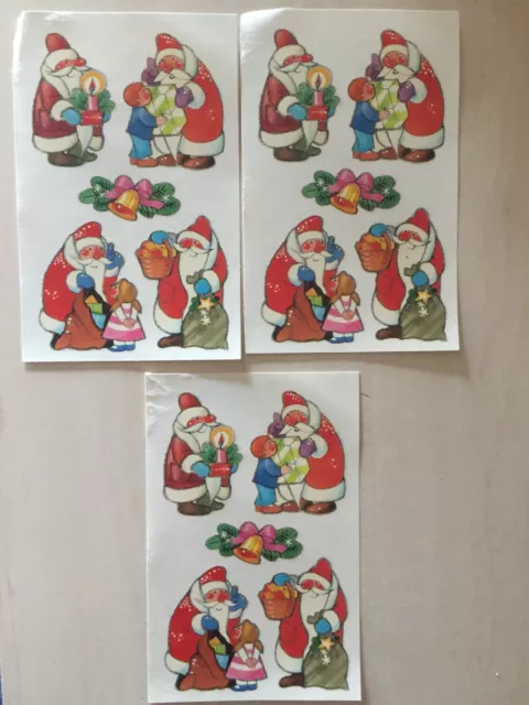 DDR Abziehbilder Schiebebilder Weihnachten Winter Aufkleber Sticker Schneemann