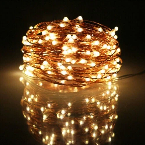 DIY USB Plug In 100 LED Micro Copper Wire Fairy String Lights Christmas lights