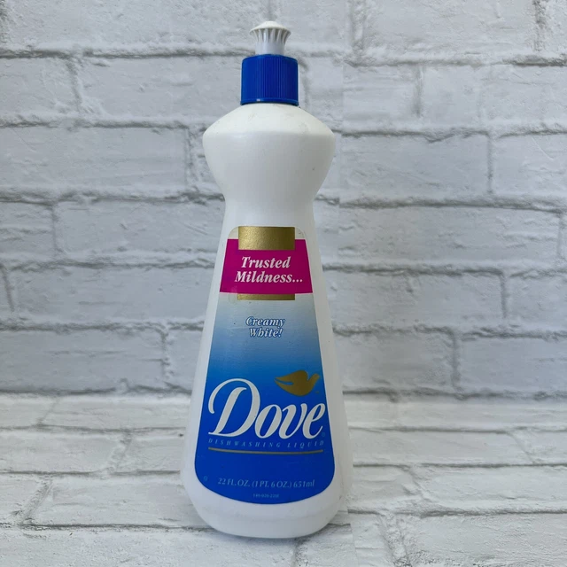 VINTAGE DOVE DISHWASHING Liquid Dish Soap ©1995 Lever Brothers 22 oz