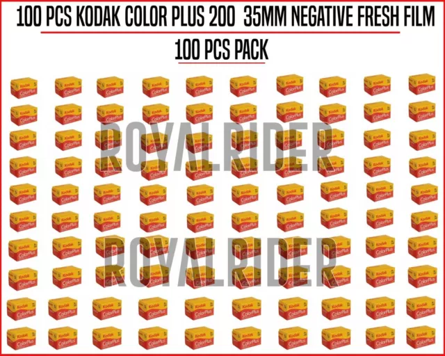 Paquete de 100 piezas Kodak Colorplus 200 película negativa de color rollo...