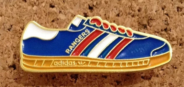 GLASGOW RANGERS FC Adidas Gazelle Trainers Pin Badge blue white red 3.50 PicClick UK