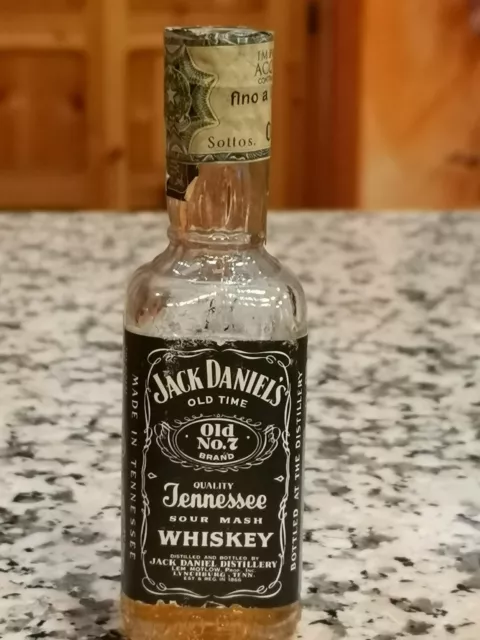 1971 Jack Daniel's Black Label Miniature Mignon Whiskey Tennessee Whisky Old