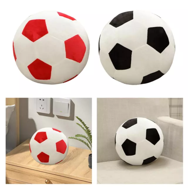 Fußballförmiges Plüschtier, 20 cm, Ornament, Jungen Mädchen Geschenke, weicher Stofffußball