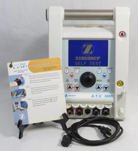 Zimmer A.T.S 3000 Automatic Tourniquet System Powers On