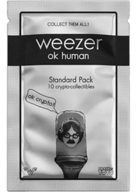 Weezer ok crypto NFT Standard Pack (10 NFT's) Series 1 Mint #1,705 RARE SOLD OUT