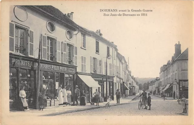 Cpa 51 Dormans Rue Jean De Dormans In 1914