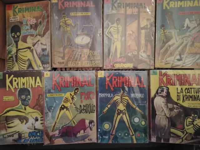 KRIMINAL dal n. 1 al n. 100 - Sequenza Originale Completa (1964 / 67)