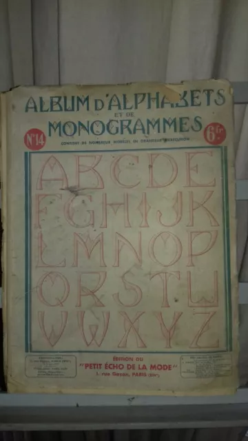 Revue Ancienne Broderie Album D'alphabets Et De Monogramme Petit Echo De La Mode 2