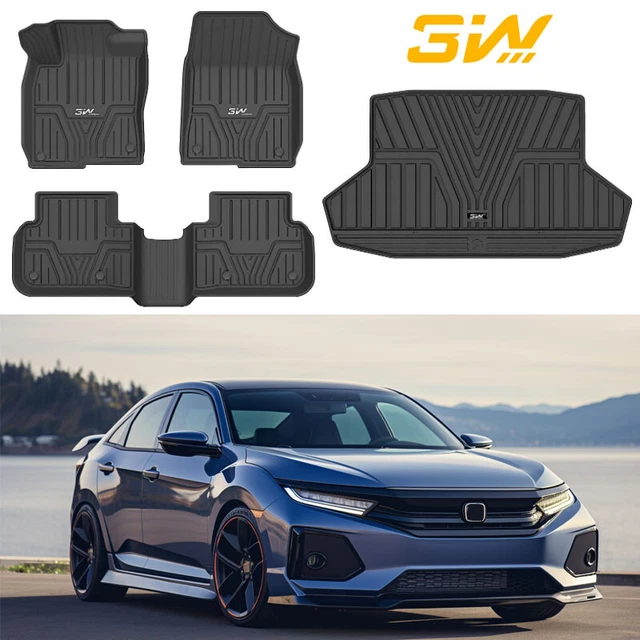 FRONT & REAR Liners Floor Mats & Trunk Mat For 20222023 Honda Civic