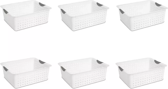 Sterilite Large Ultra Basket, Storage Bin to Organize Closets, Cabinets, Pantry,