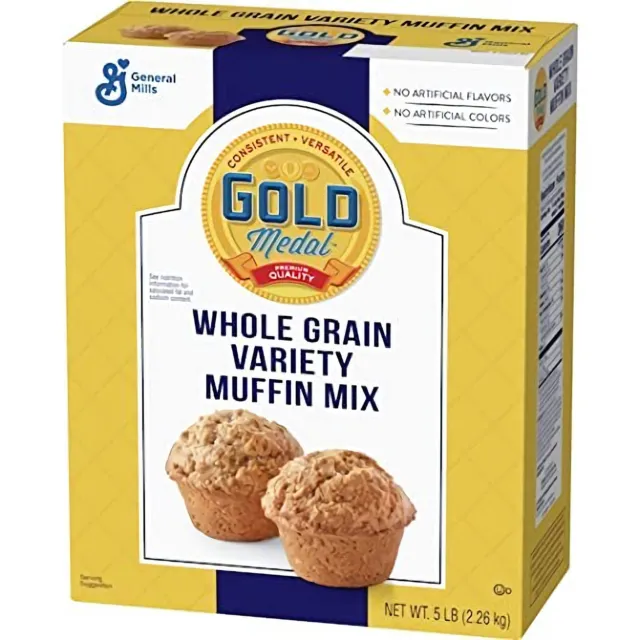 Whole Grain Variety Muffin Mix by Gold Medal | 5 Pound Box