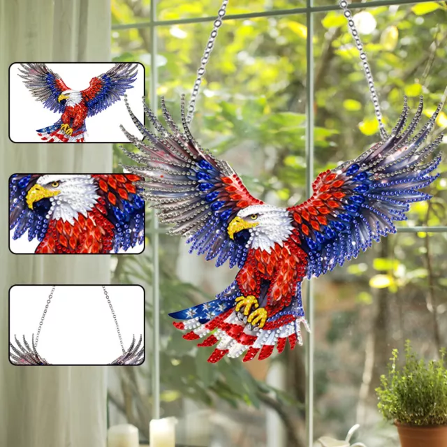 Eagle 5D DIY Diamond Painting Dots Pendant for Home Wall Decor