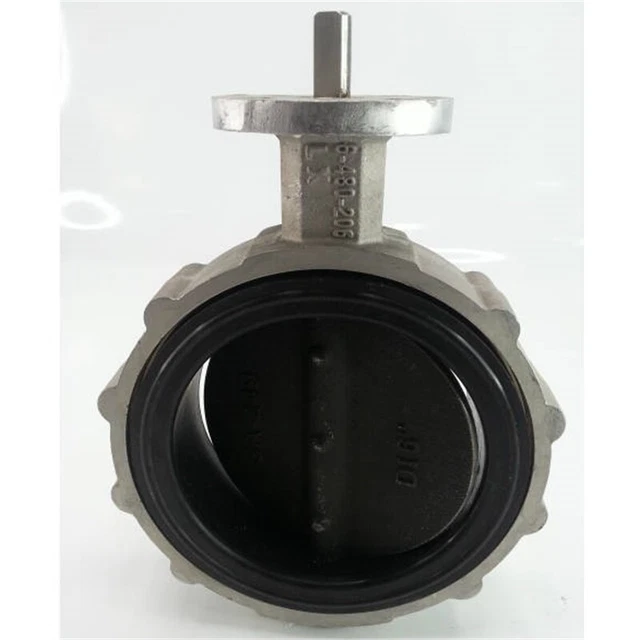 Ultraflo 6-400-001500 Aluminum 6" Butterfly Valve No Box