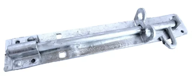 12" Galvanised BZP Brenton Bolt Slip Bolt & Fitting Gate Shed Lock