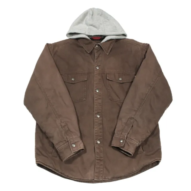 Craftsman Superposition Veste Édredon Doublé M Sur Chemise Travail Capuche AQ66