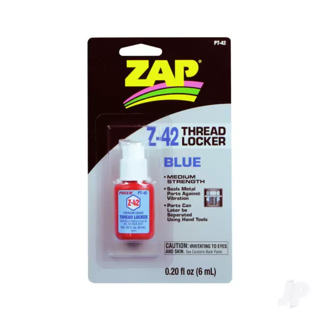 ZAP PT42 - Z-42 Screw Lock 6 ml Thin / Medium Strength Blue Threadlocker