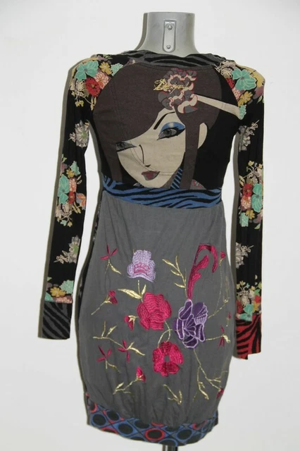 Robe Noire IKKS En Coton Doublée - Taille 34 FR (38 IT) - Excellent état Occasion