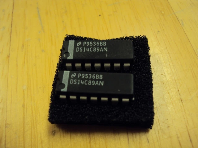 14-DIP IC LINE RECEIVER QUAD CMOS DS14C89AN NATIONAL Qty (2)  nos