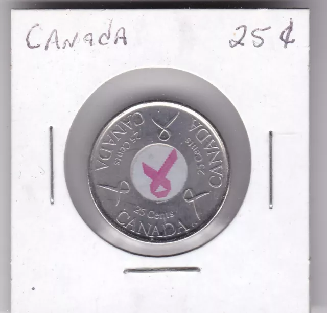 2006 Canada 25 Cents Breast Cancer Awareness