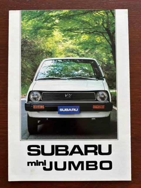 Prospekt / brochure Subaru Mini Jumbo MY 1984