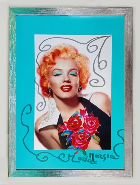 MARIA MURGIA "Marilyn Monroe" - Fotografia dipinta cm 40x30 - € 350 SCONTO 70%