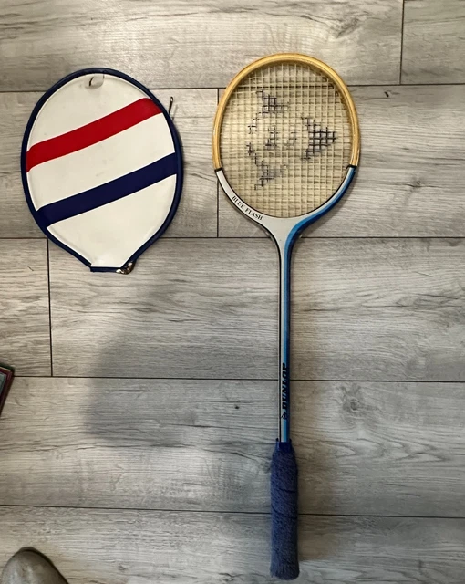 ANCIENNE RAQUETTE DE Tennis Dunlop Junior En Bois