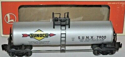 Lionel Sunoco Unibody Tank Car 6-17910! O Gauge Std. O Freight Train Gas Oil