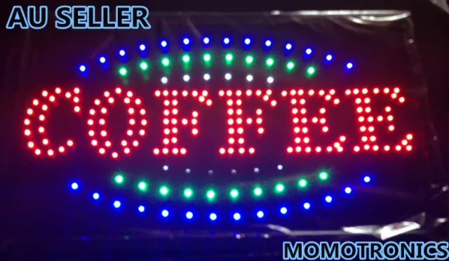 LED NEON COFFEE Sign  for SHOP, HOME,BUSINESS SIZE: 55CM X 33CM