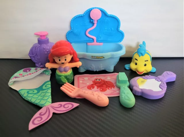 Fisher Price Little People Disney Princess Bathtime with Ariel Flounder Playset