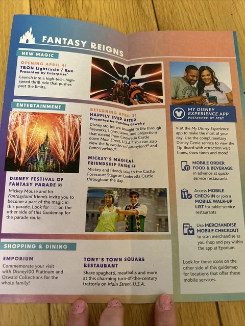 2023 WALT DISNEY World Magic Kingdom Park Guide Map Florida £0.99 ...