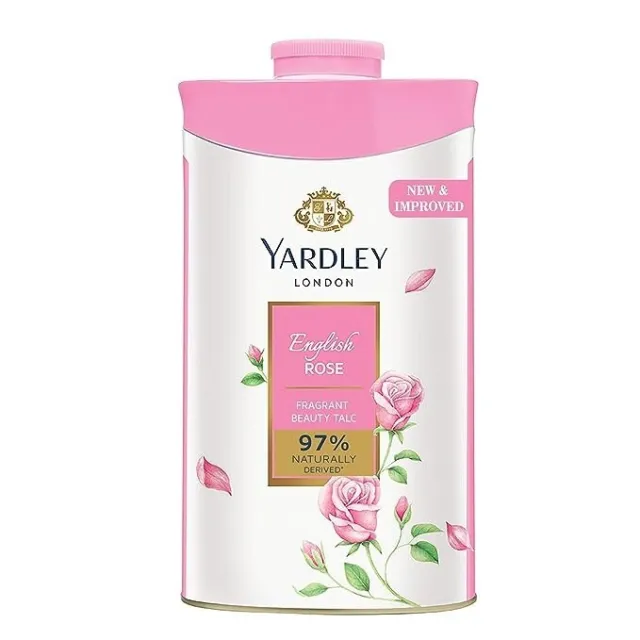 Talco perfumado rosa inglés para mujer Yardley London, 250 g polvo