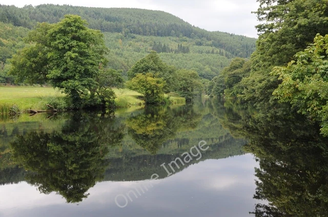 Photo 6x4 River Dee above Horseshoe Falls Llangollen River Dee producing  c2011