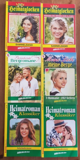 Kleines Konvolut Romanhefte Heimatromane Bergromane Heimatglocken Liebesromane
