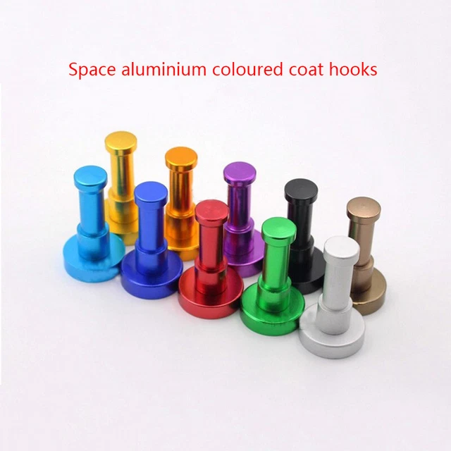 Single Hook Hat Coat Clothes Door Bathroom Wall Hook Hanger Space Aluminum New