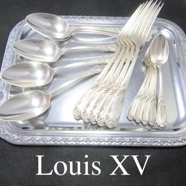 France Louis Xv Cutlery Set 15 Pieces Style