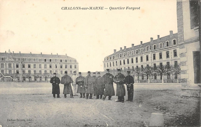 Cpa 51 Chalons Sur Marne Quartier Forgeot