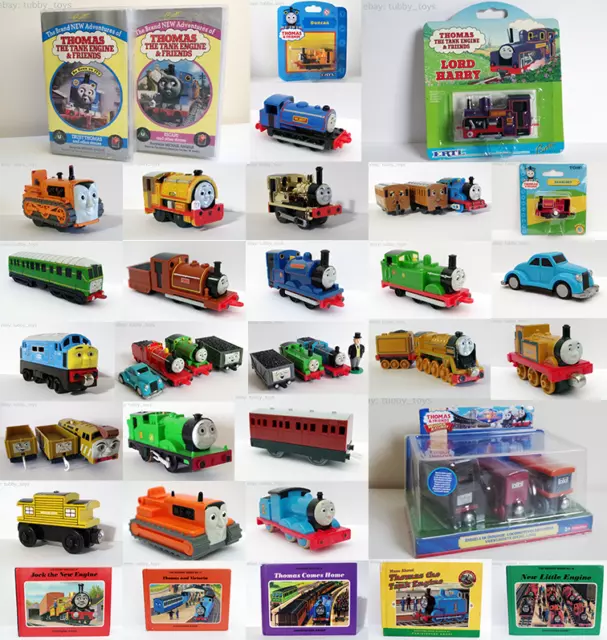 Thomas The Tank Engine Toy Trains + Books By Rev W & Christoher Awdry Selection