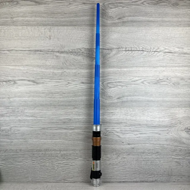 Star Wars Luke Skywalker Flick Out Blue Light Saber 2010 Hasbro Cosplay Toy