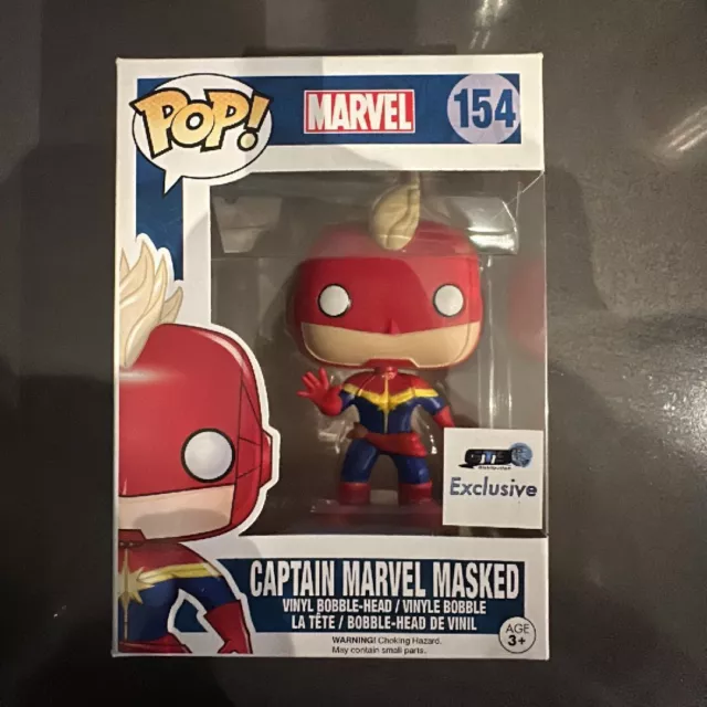 Funko Pop!Marvel - Captain Marvel (Masked) #154 GTS Exclusive.