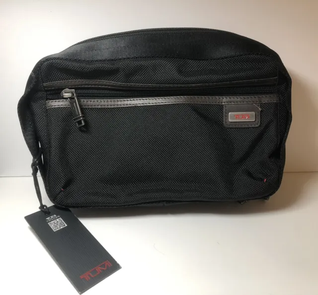NEW Tumi Riley Toiletry Travel Kit Accessory Pouch Bag Black Style 022391HKH