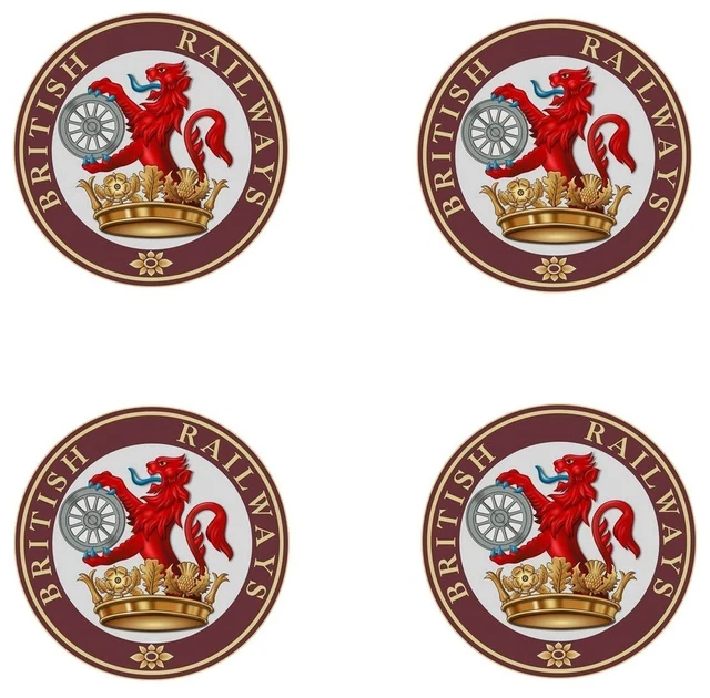 BRITISH RAILWAYS MODEL RR sticker Vinyl 4 Logos Approx 3/4