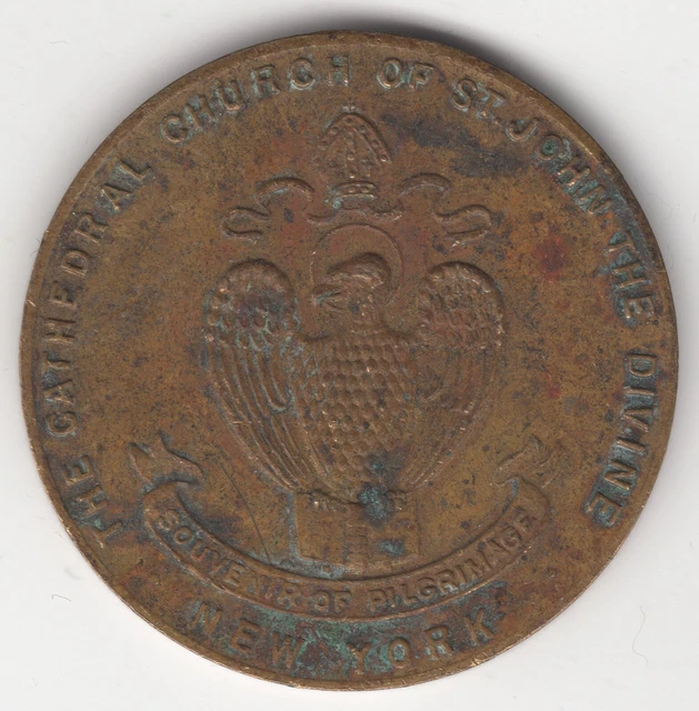 New York The Cathedral Church Of St John Divine Medal