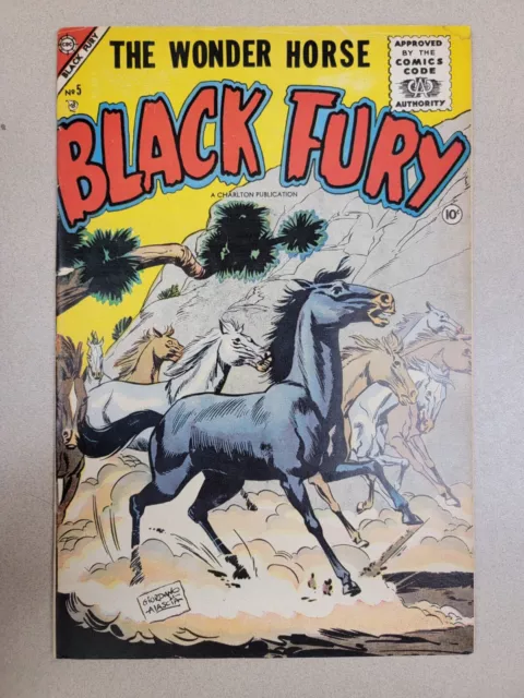 The Wonder Horse Black Fury #5 May 1956 Illustrated Softcover By Charlton Comics