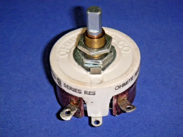 Ohmite RHS75R Rheostat Potentiometer - Model H Wirewound 25 W 75 Ohm 0.575 A NOS