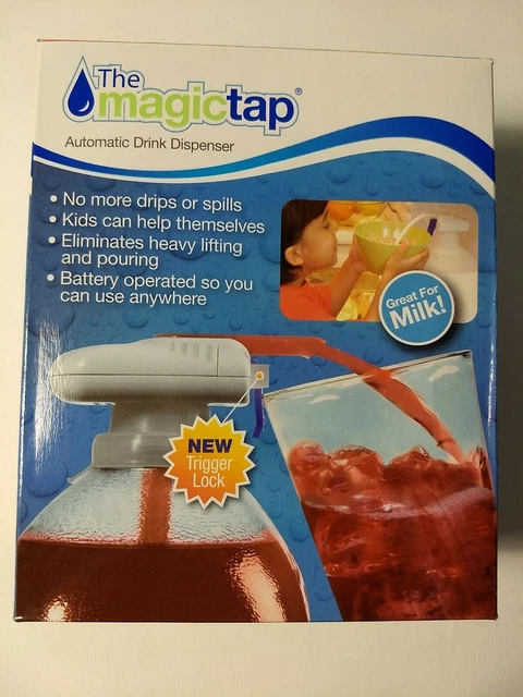 The Magic Tap-Automatic Drink Dispenser-Great For Kids, No Drips Or Spills- NIB