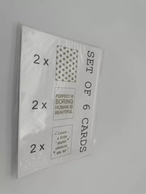 Postkarten-Packung mit 6 verschiedenen Formaten aus Kraftpapier-Design