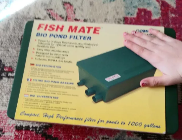 NEW Fish Mate Bio Pond Filter Compact ponds to 1000 gallons easy maintenance