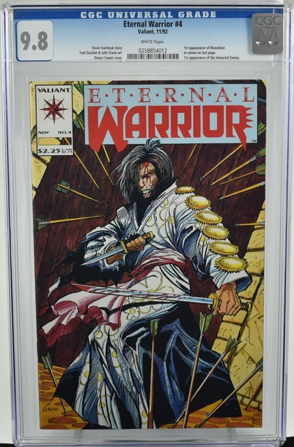 Eternal Warrior #4 1992 CGC 9.8 1st Appearance of Bloodshot Valiant Comics